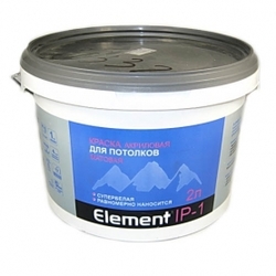 Краска ELEMENT IP -1 в/д для потолка, супербелая (5л)